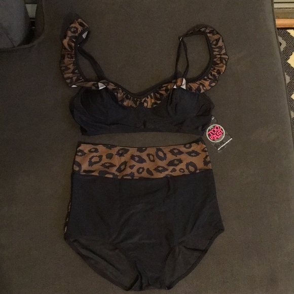 NWT Too Fast Pin Up Retro Rockabilly Bikini - Picture 1 of 7